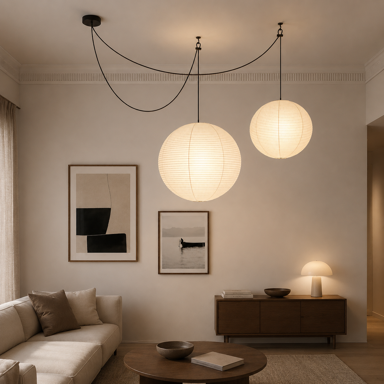 Washi Pendant Light