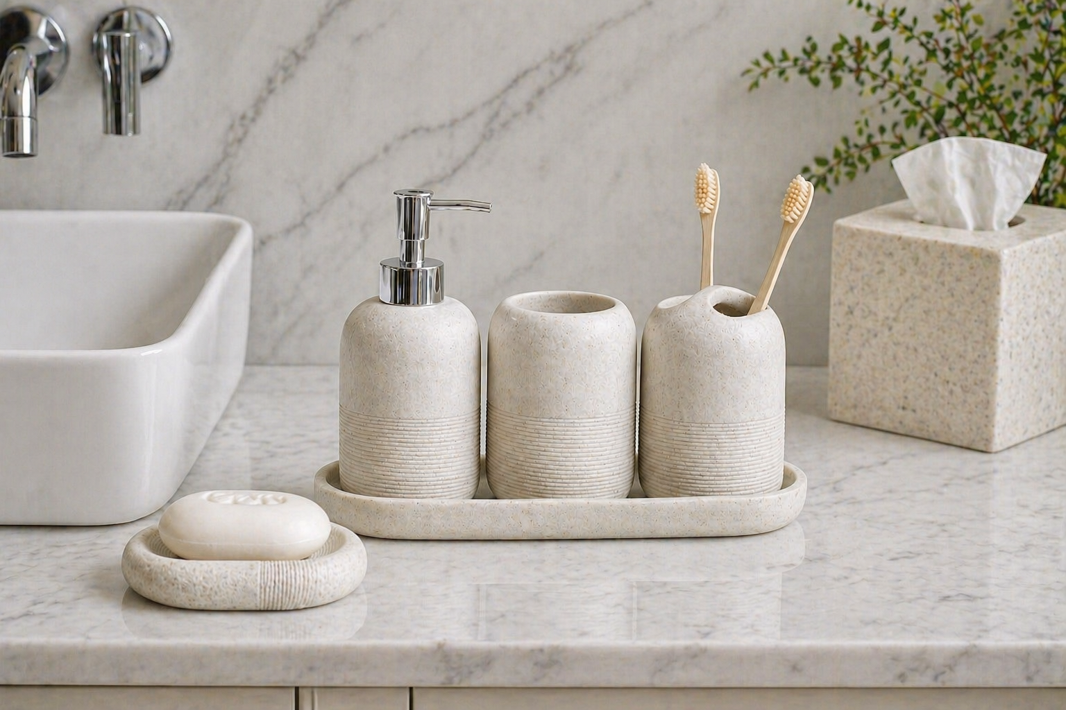 Axton Bathroom Accessory Set