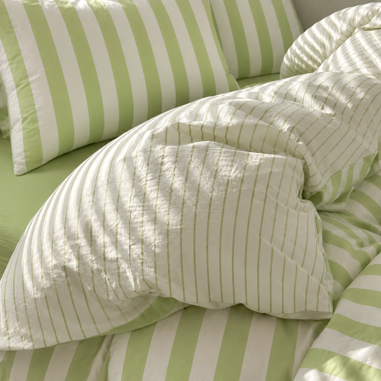 Noosa Striped Cotton Bedding Set with Doona Cover & Pillowcases