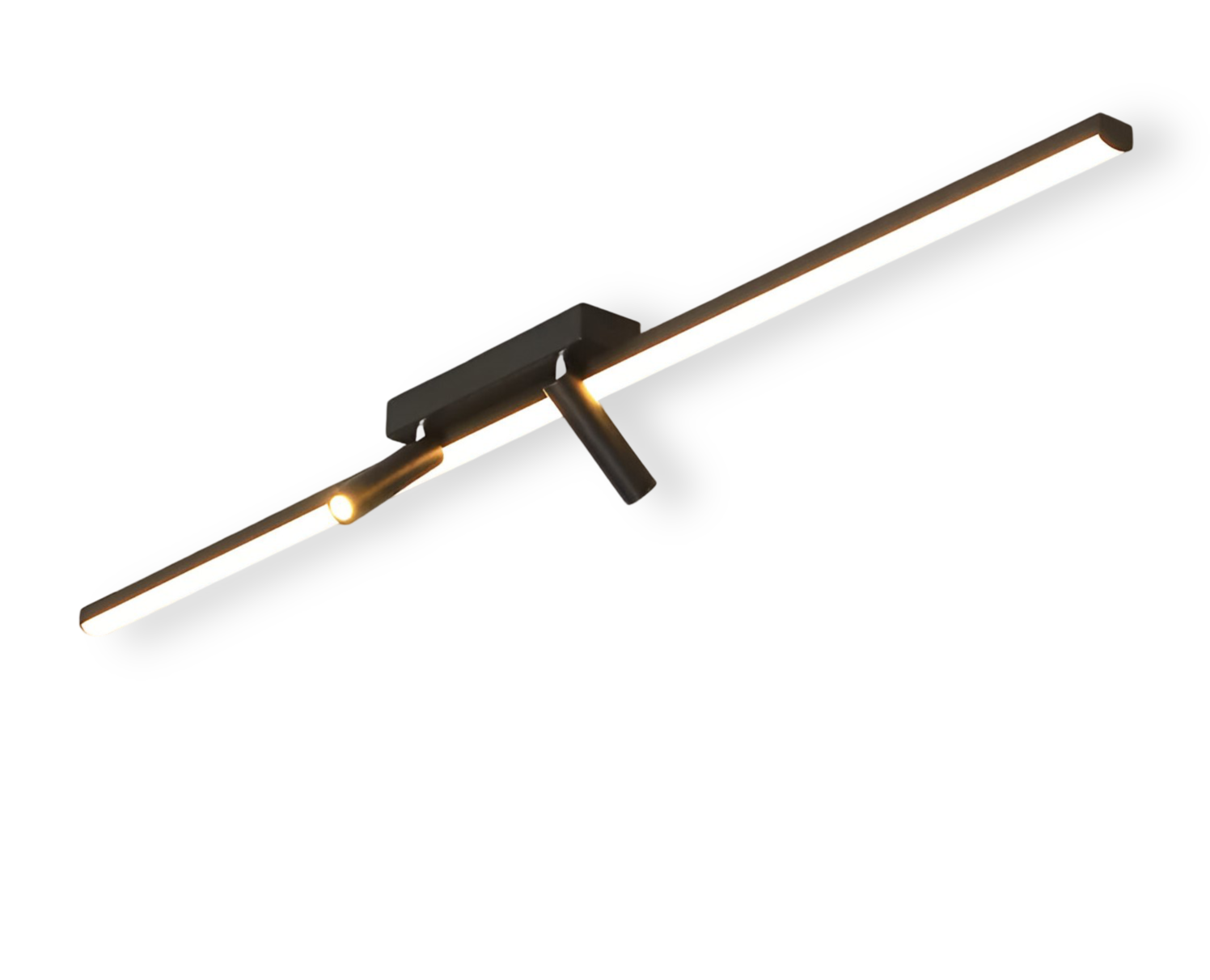 Adjustable LED Ceiling Lights with Swiveling Spotlights | Modern Black Design for Targeted Kitchen Illumination 8