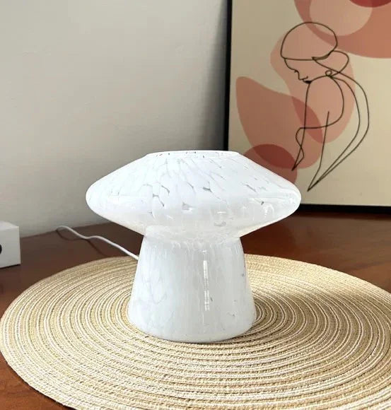 Alaia | Modern Table Lamp with Stained Glass Shade & Dimmable Lighting for Cozy Ambiance 6