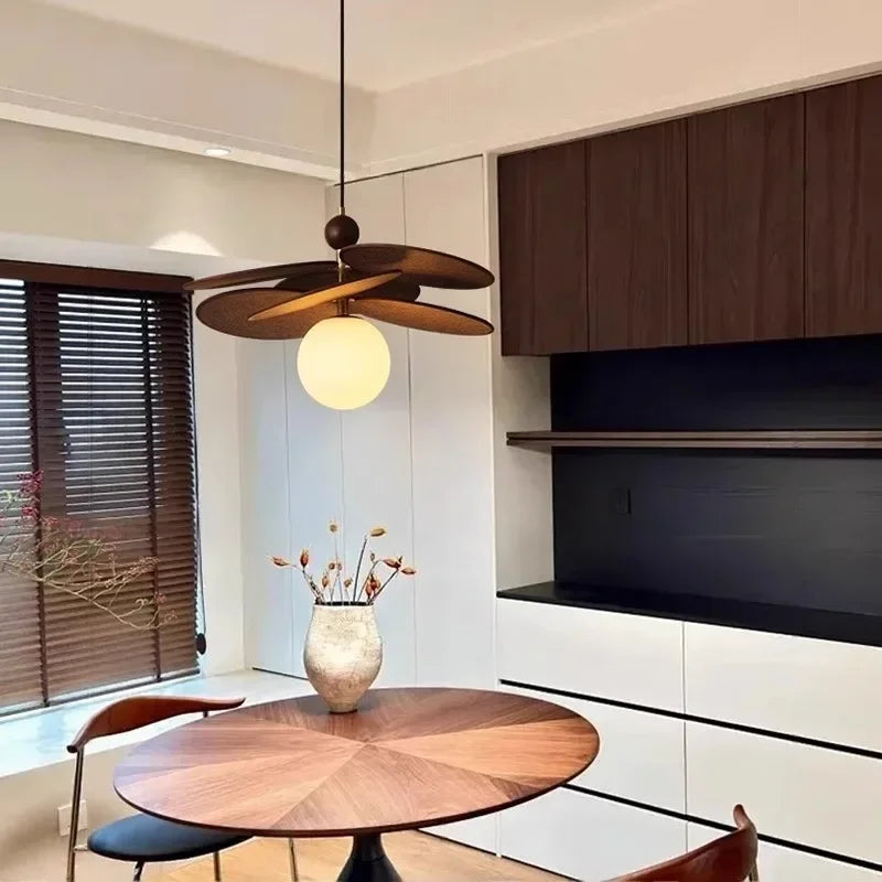 Amadea Collection | Rattan Pendant Light with Japanese Woven Texture | Vintage Design for Cozy Kitchen Lighting 0