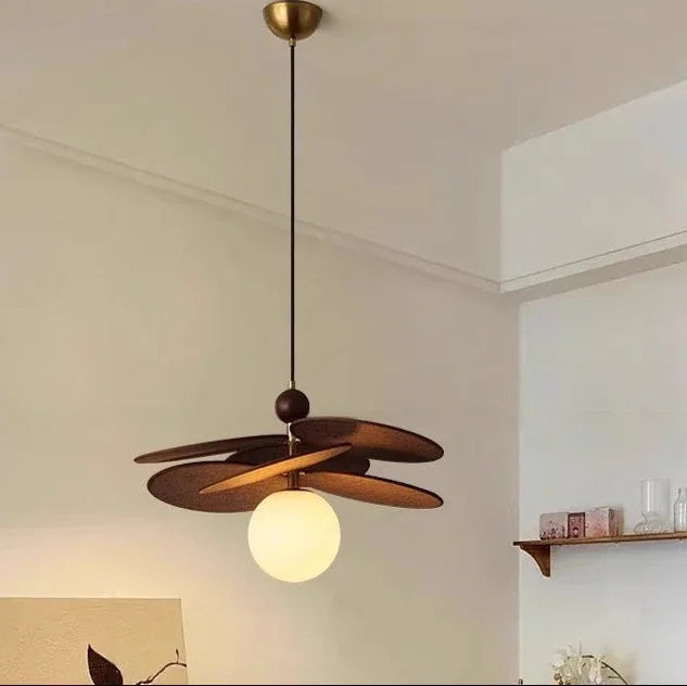 Amadea Collection | Rattan Pendant Light with Japanese Woven Texture | Vintage Design for Cozy Kitchen Lighting 8