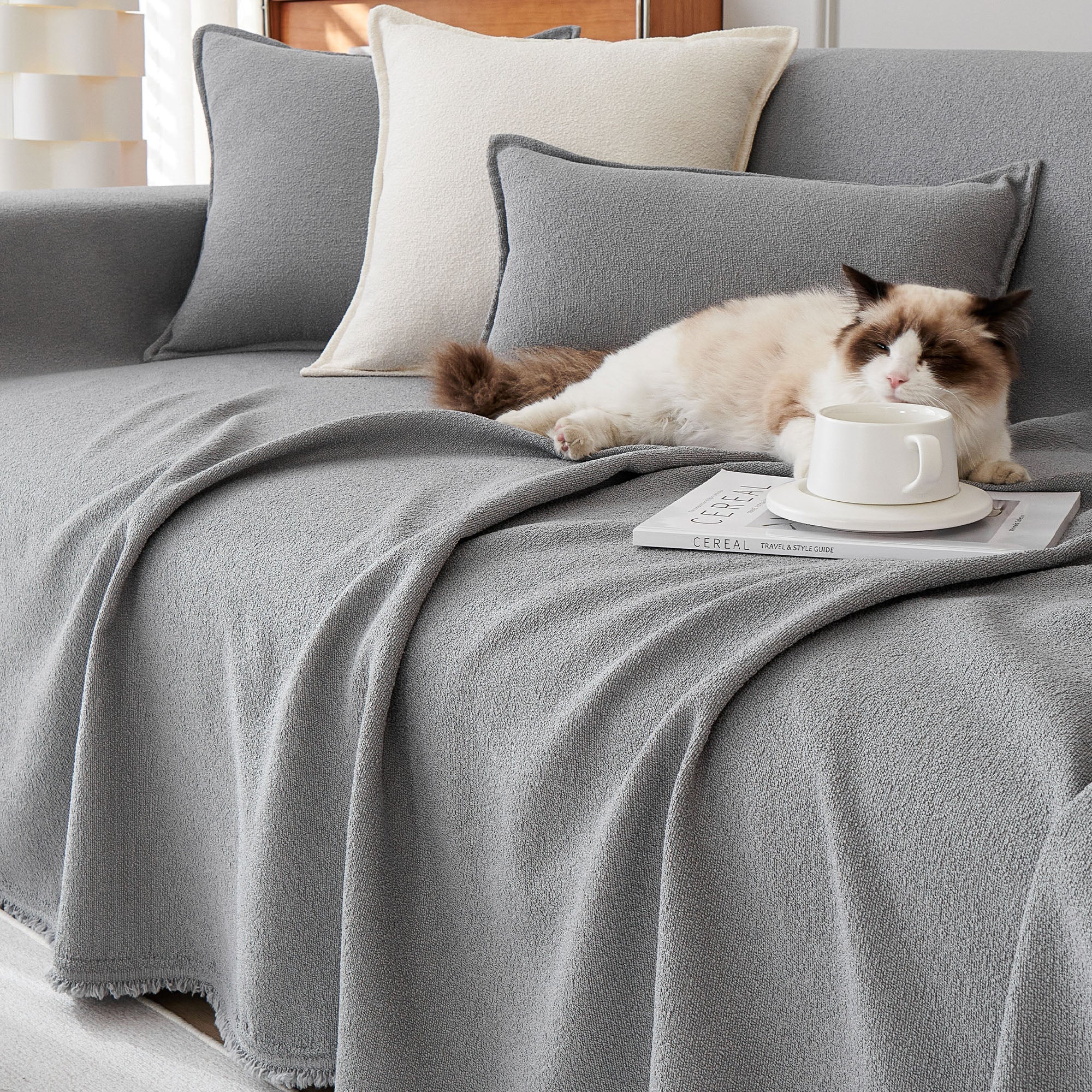 AquaLux | Waterproof Couch Cover with Anti-Slip Backing | Pet-Friendly Protection for Easy Maintenance 1