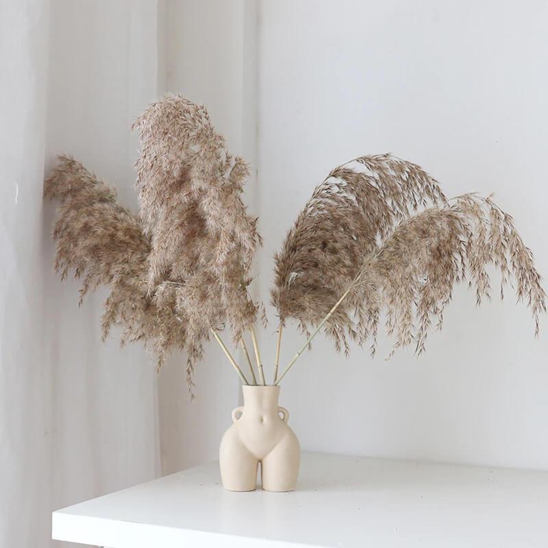 Artisan Body Sculpture | Ceramic Flower Vase in Matte White & Black | Eco-Friendly Design for Modern Decor 5