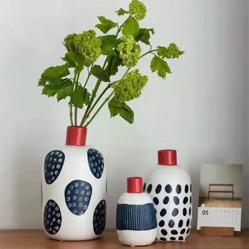 Artisan Collection | Ceramic Vase with Unique Irregular Lines | Modern Design for Artistic Home Decor 1