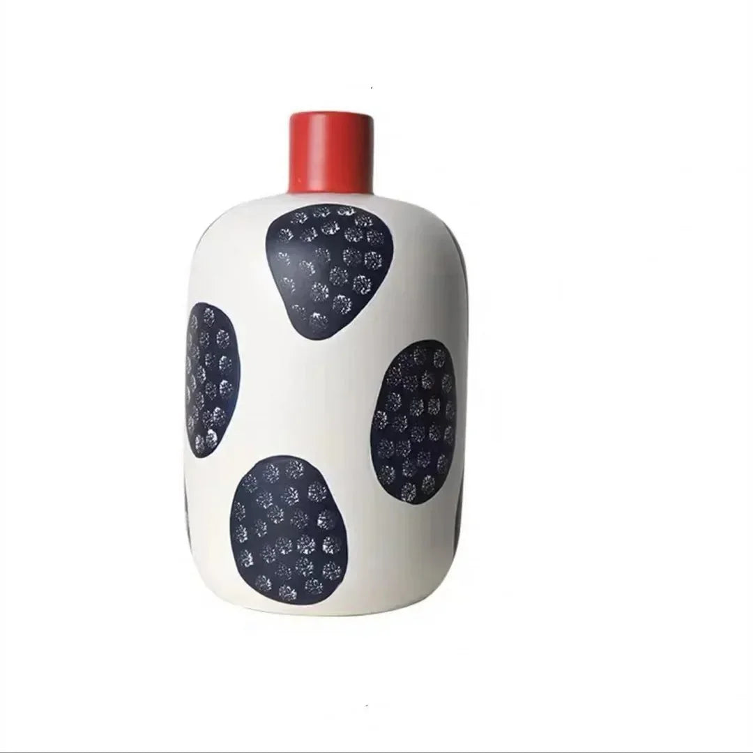 Artisan Collection | Ceramic Vase with Unique Irregular Lines | Modern Design for Artistic Home Decor 5