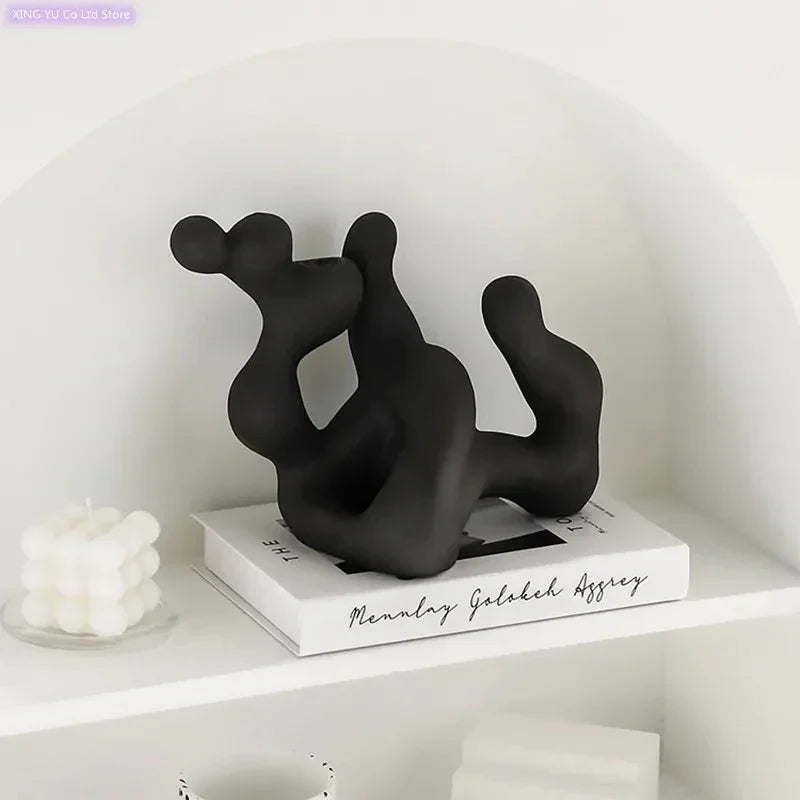 Artistic Nordic Candle Holder | Unique Ceramic Design with Irregular Shape | Modern Decor for Stylish Living Spaces 2