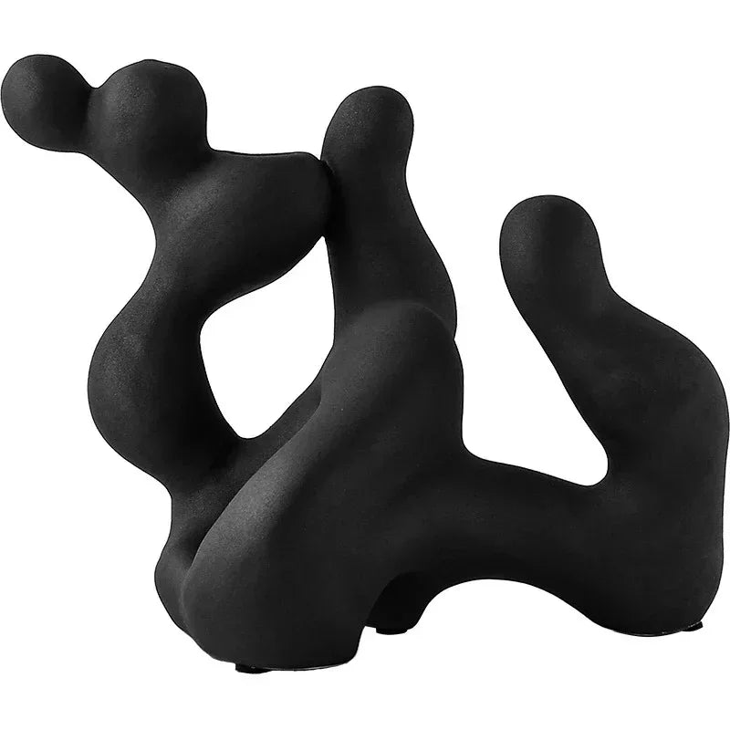 Artistic Nordic Candle Holder | Unique Ceramic Design with Irregular Shape | Modern Decor for Stylish Living Spaces 6