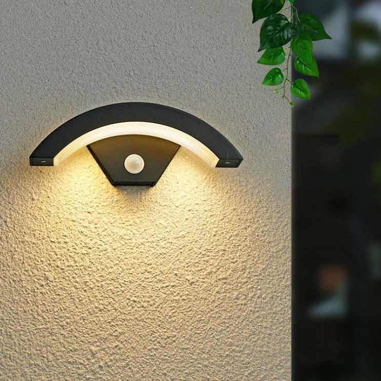 Astrid Collection | Outdoor Wall Lantern with Motion Sensor | Elegant Black Design for Patios and Gardens 1
