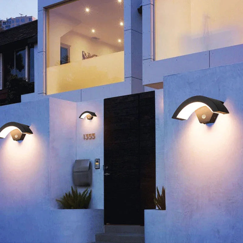 Astrid Collection | Outdoor Wall Lantern with Motion Sensor | Elegant Black Design for Patios and Gardens 6