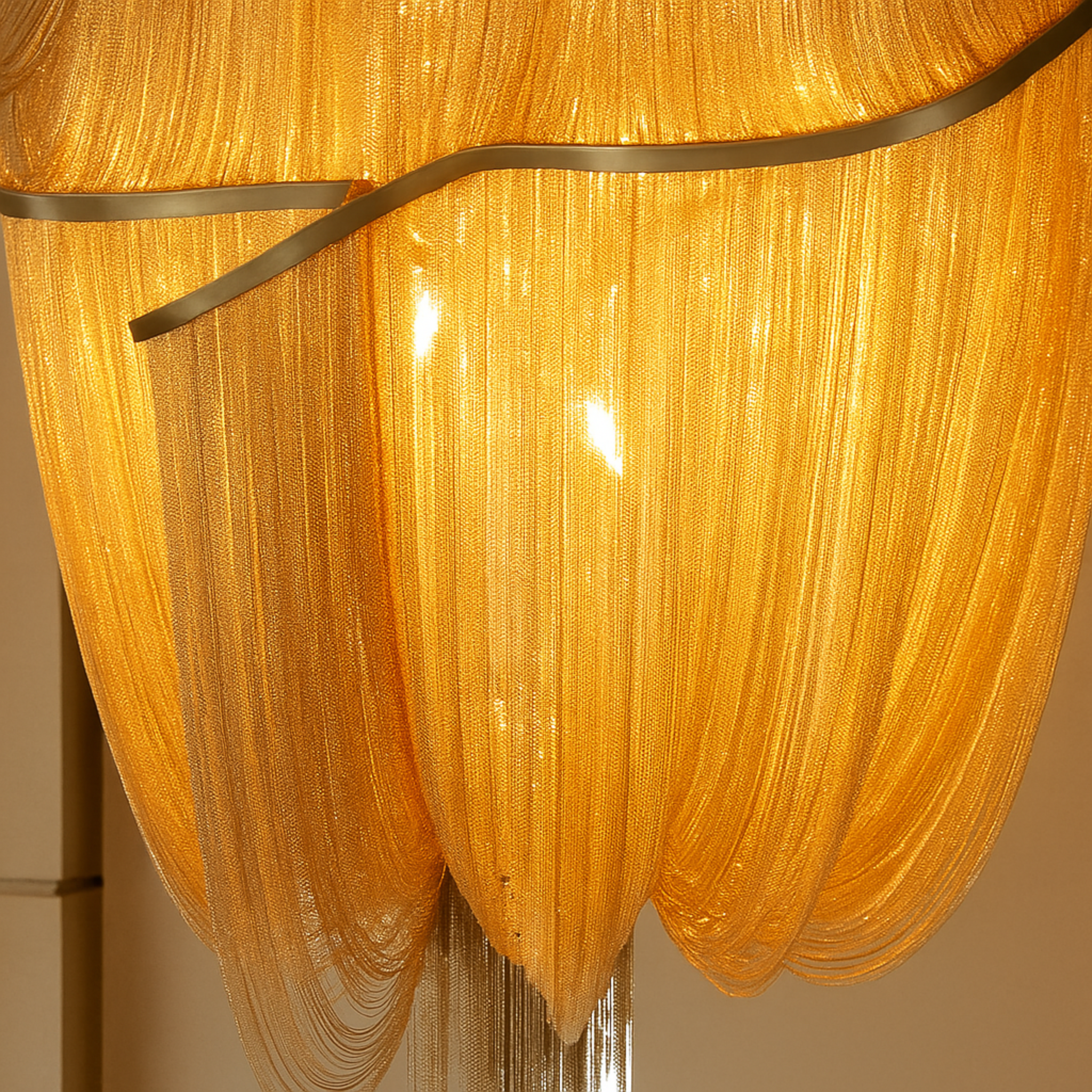 Aurelia | Designer Chandelier Light with Adjustable LED & Elegant Gold Finish for Cozy Spaces 3
