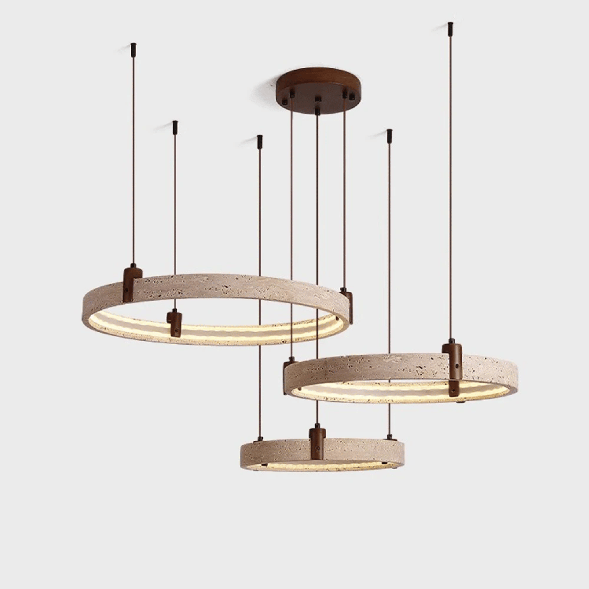 AurumLume | Kitchen Pendant Lighting with Dimmable LED & Natural Stone | Elegant Design for Modern Spaces 6