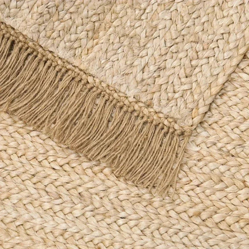Avalon Collection | Jute Rug with Stylish Tassels | Hand-Woven & Eco-Friendly for Modern Living Spaces 3