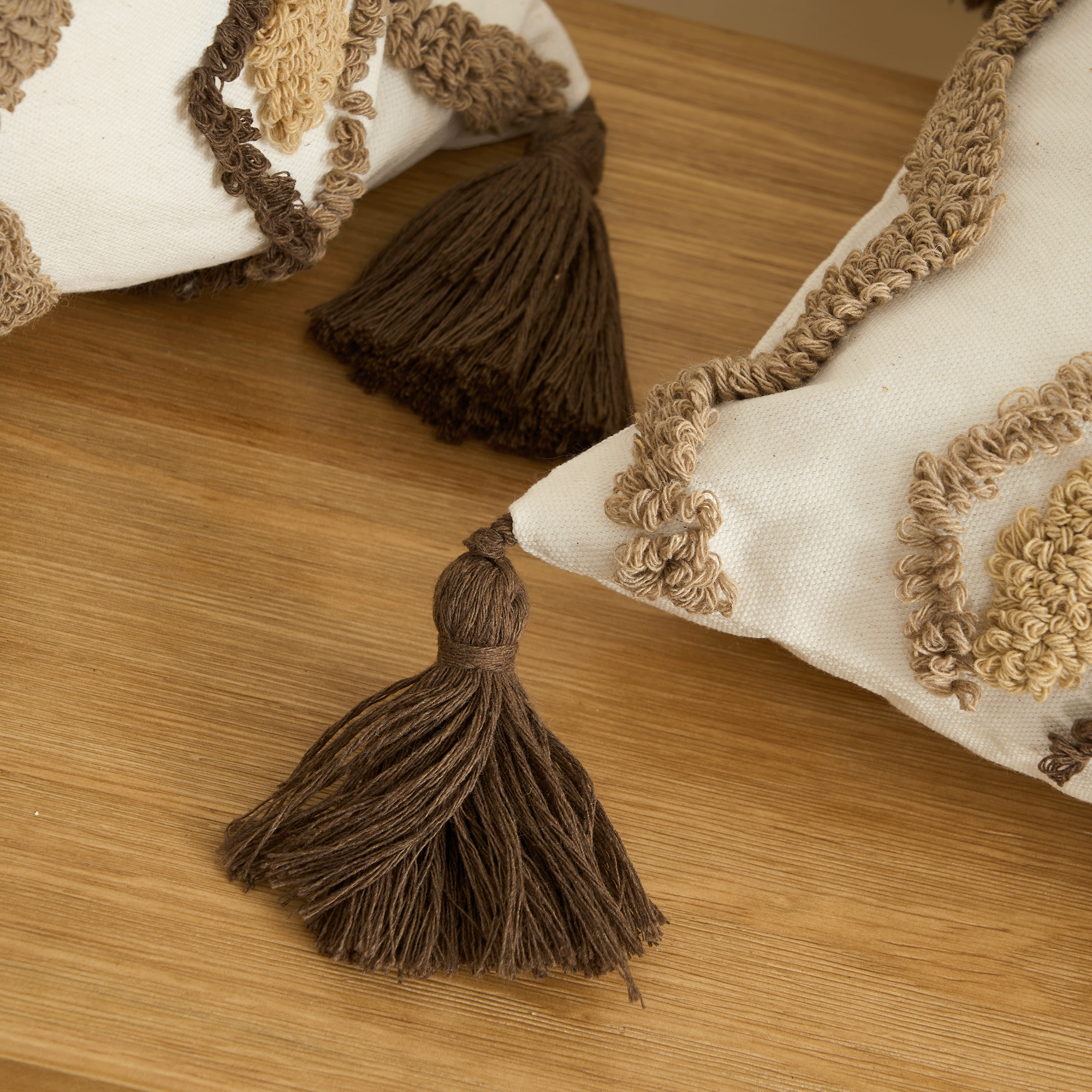 Bohemian Charm | Sofa Cushion Cover with Tassels & Durable Cotton | Stylish Decor for Cozy Living Spaces 4