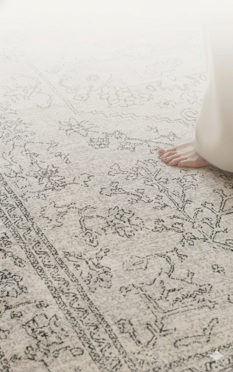 Byron Wildflower | Area Rug with Floral Pattern & Water-Repellent Design | Elegant Living Room Rugs for Versatile Home Décor 0