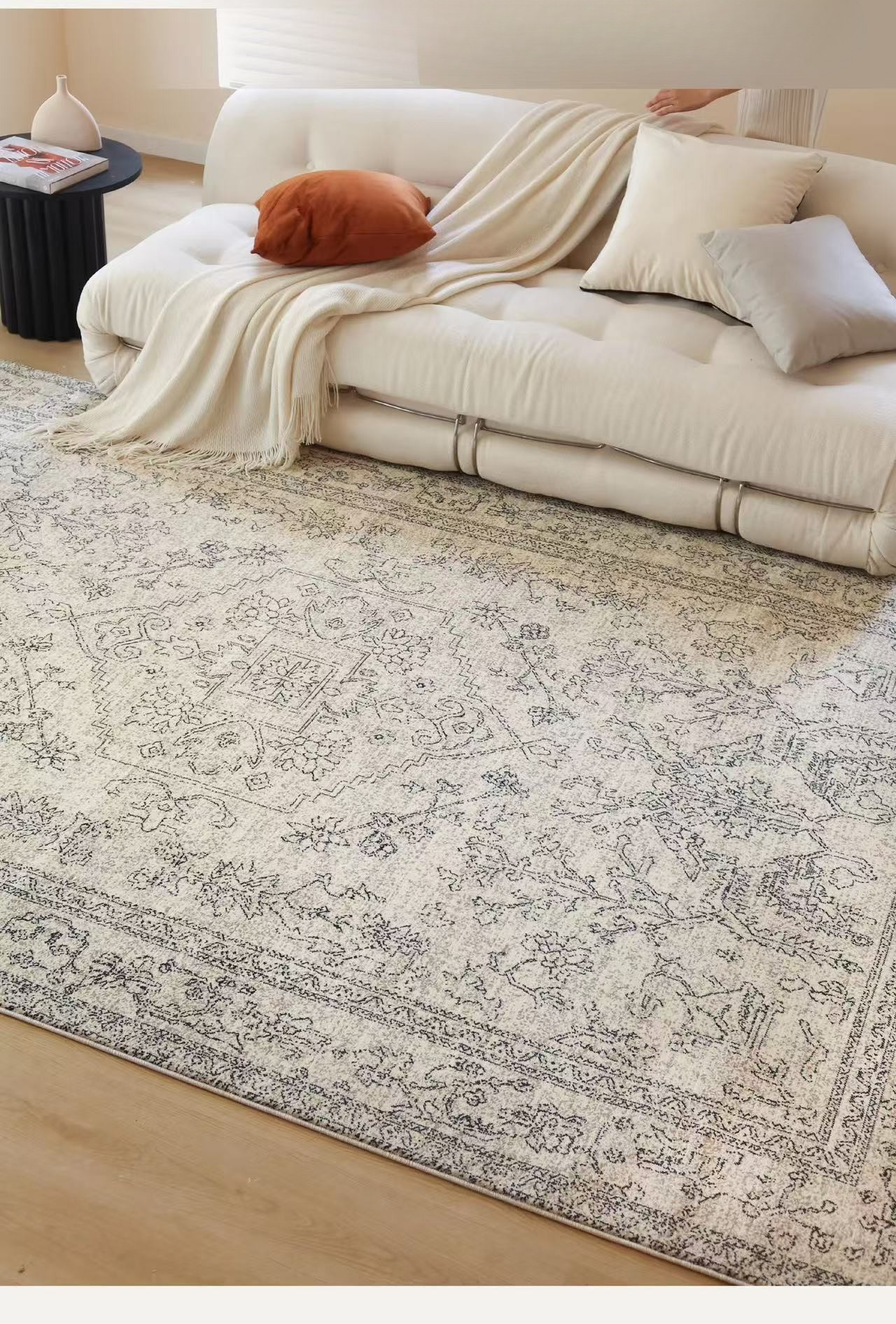 Byron Wildflower | Area Rug with Floral Pattern & Water-Repellent Design | Elegant Living Room Rugs for Versatile Home Décor 4