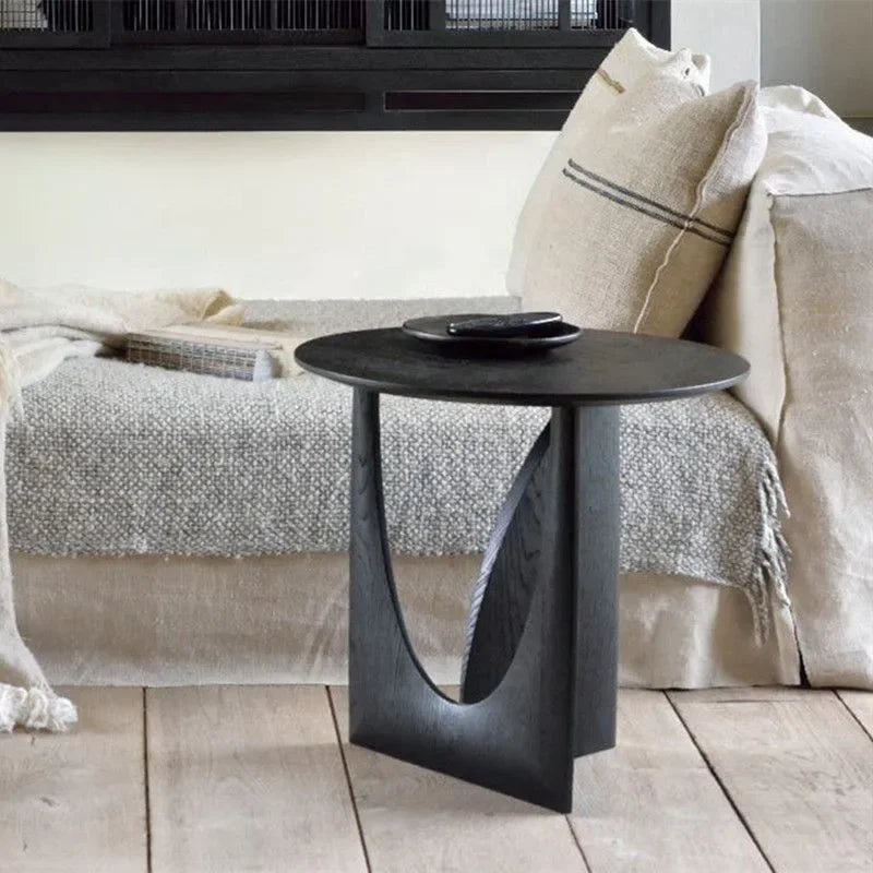 Cecilia | Scandinavian Bedside Table with Round Design & Solid Wood | Versatile Accent for Any Room 6