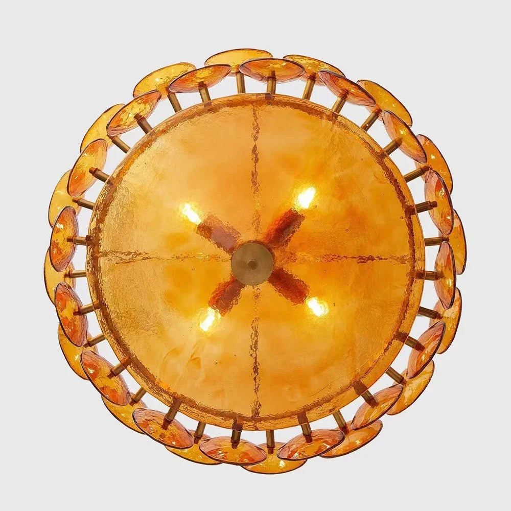 Clara Collection | Modern Chandelier Light with Vibrant Glass Stones | Postmodern Design for Elegant Dining Ambiance 5