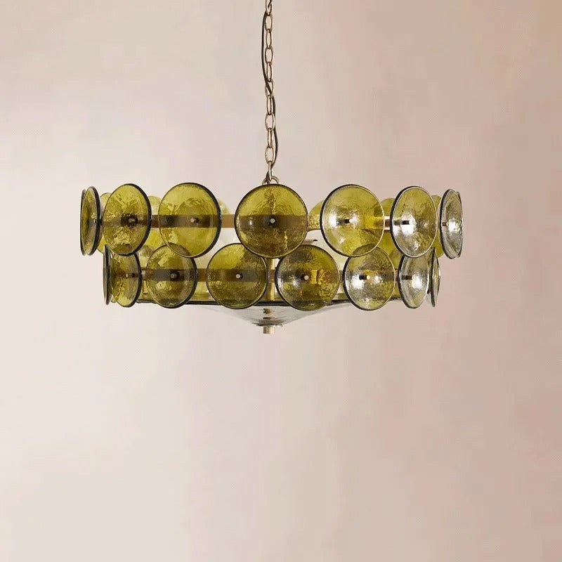 Clara Collection | Modern Chandelier Light with Vibrant Glass Stones | Postmodern Design for Elegant Dining Ambiance 6