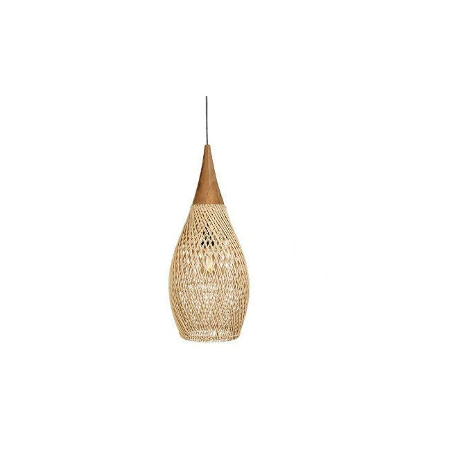 Coastal Elegance | Rattan Pendant Light with Adjustable Height | Stylish Ambiance for Dining and Kitchen 10