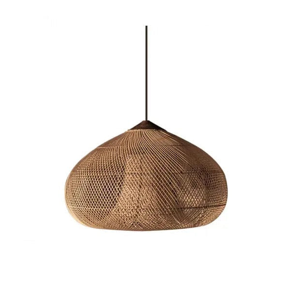 Coastal Elegance | Rattan Pendant Light with Adjustable Height | Stylish Ambiance for Dining and Kitchen 12