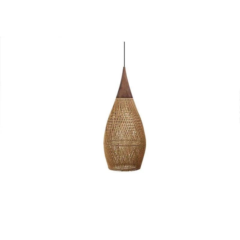 Coastal Elegance | Rattan Pendant Light with Adjustable Height | Stylish Ambiance for Dining and Kitchen 14