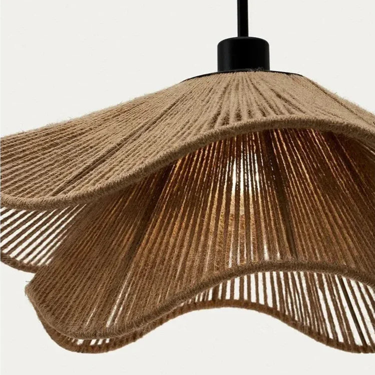 Coral Cove | Boho Pendant Lighting with Natural Jute Finish | Rustic Charm for Any Room 7