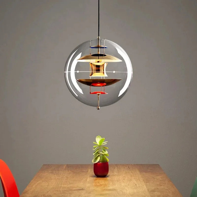 Elegant Acrylic Pendant Light | Sleek Globe Design with Warm LED Glow | Modern Hanging Lights for Sophisticated Spaces 5