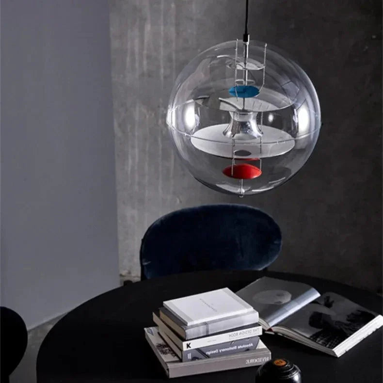 Elegant Acrylic Pendant Light | Sleek Globe Design with Warm LED Glow | Modern Hanging Lights for Sophisticated Spaces 7