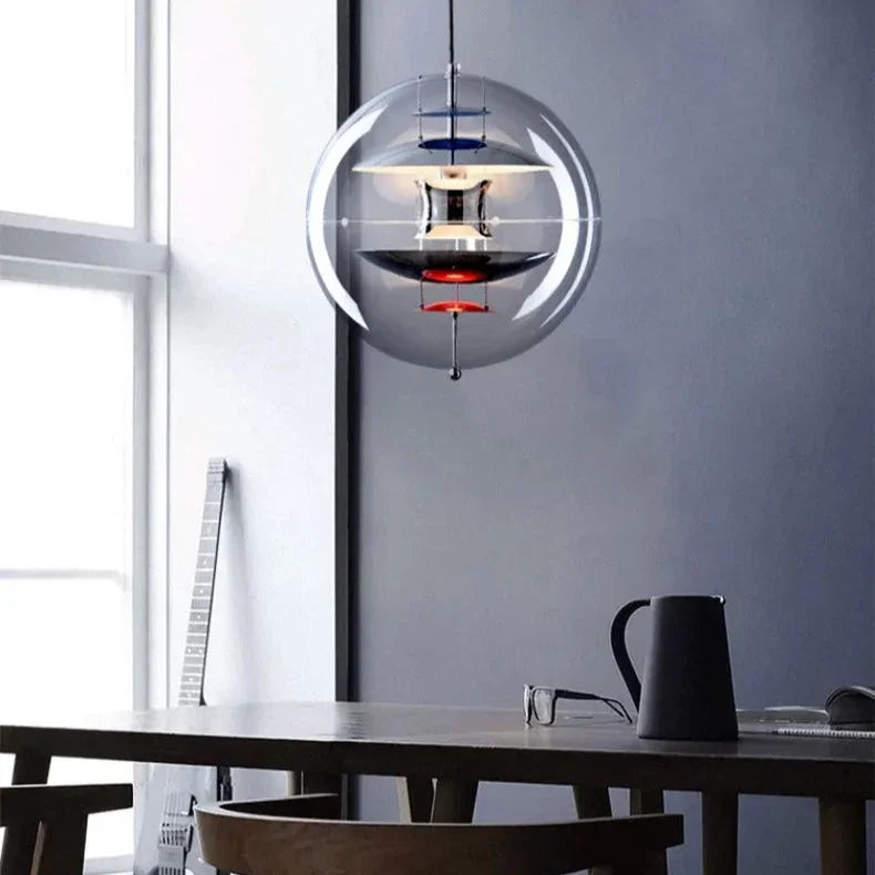 Elegant Acrylic Pendant Light | Sleek Globe Design with Warm LED Glow | Modern Hanging Lights for Sophisticated Spaces 8