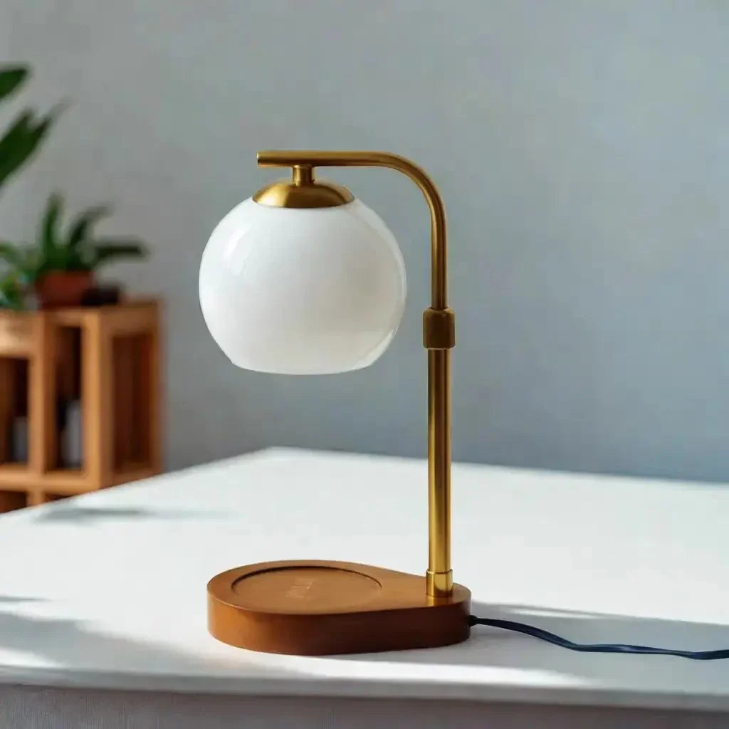Elegant Candle Warmer Lamp with Ambient Light | Cozy Atmosphere for Any Room 0