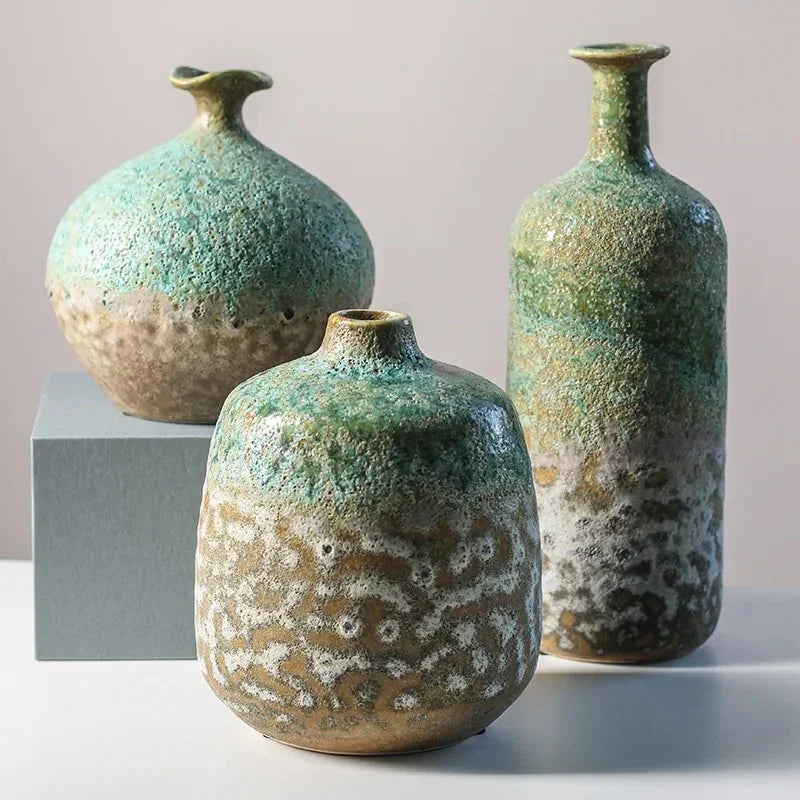 Elegant Ceramic Vase with Unique Bubble Glaze | Stunning Decor Accent for Home 1