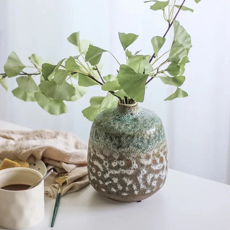 Elegant Ceramic Vase with Unique Bubble Glaze | Stunning Decor Accent for Home 2
