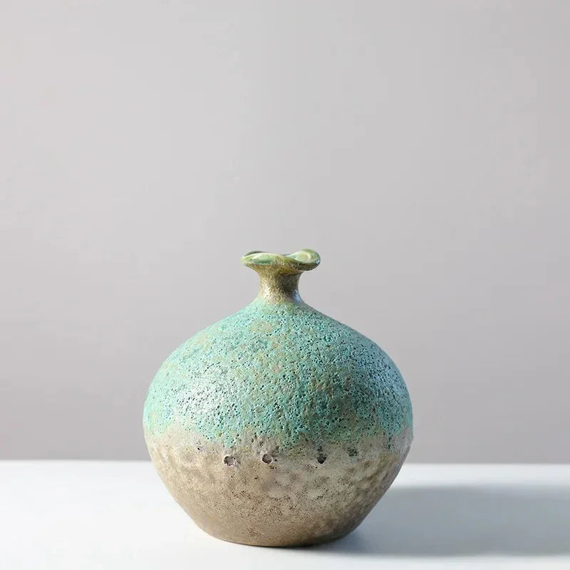 Elegant Ceramic Vase with Unique Bubble Glaze | Stunning Decor Accent for Home 4