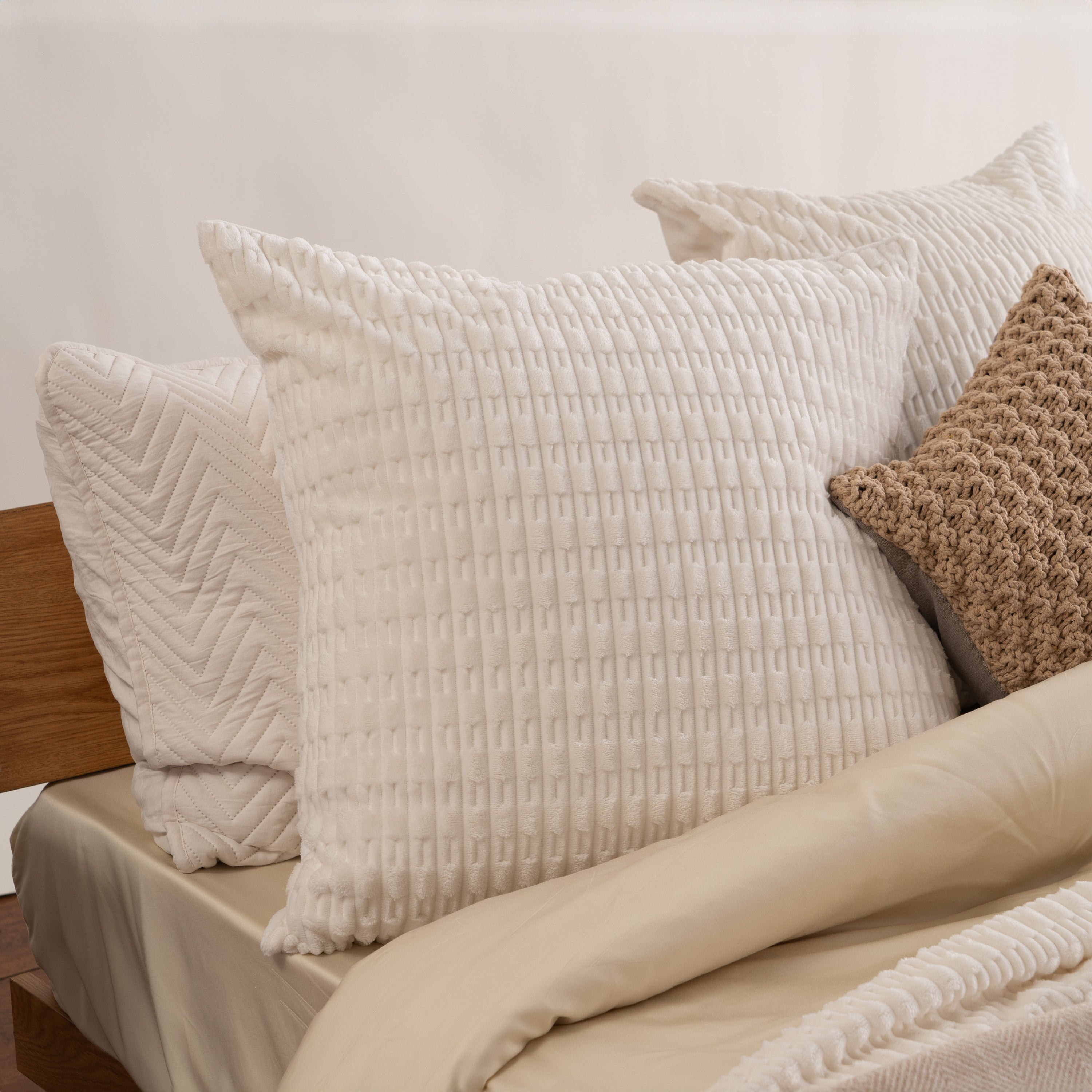 Elegant Faux Fur Pillow Covers Set with Hidden Zipper | Soft and Durable for Luxurious Home Decor 4