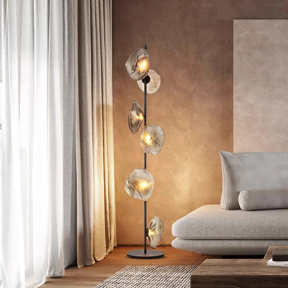 Elegant Glass Sphere Floor Lamp | Modern Design with Ambient Illumination for Stylish Spaces 5