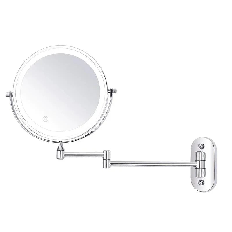 Elegant LED Makeup Mirror with Adjustable Magnification & Rechargeable Lights | Perfect Vanity Mirror for Precise Beauty Application 6