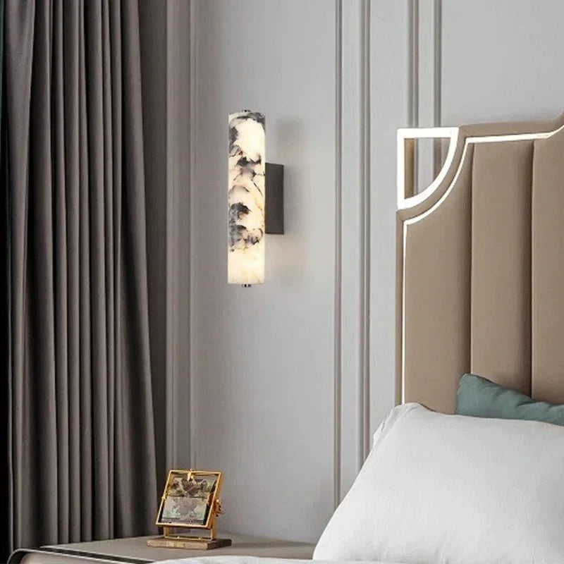 Elegant Marble Wall Sconce Lighting with Soft LED Glow | Modern Design for Cozy Interiors 3