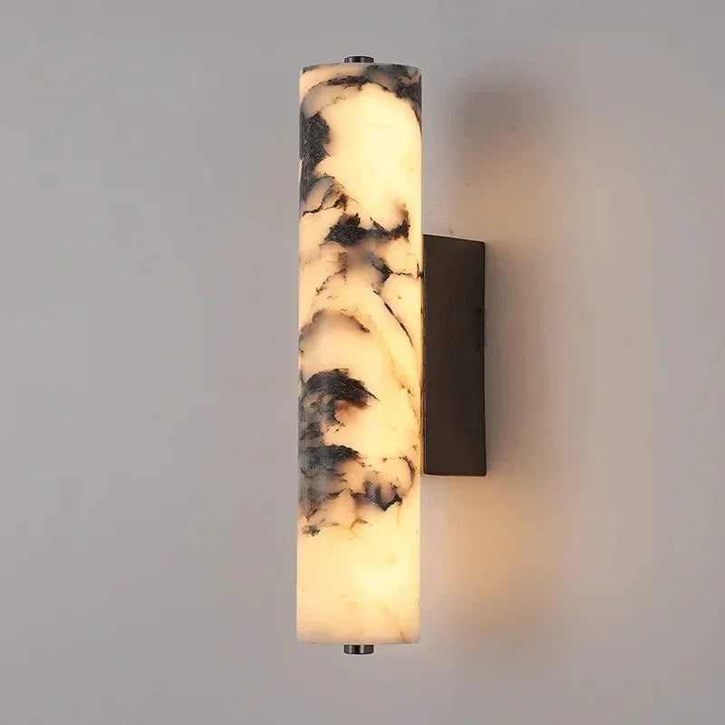 Elegant Marble Wall Sconce Lighting with Soft LED Glow | Modern Design for Cozy Interiors 5