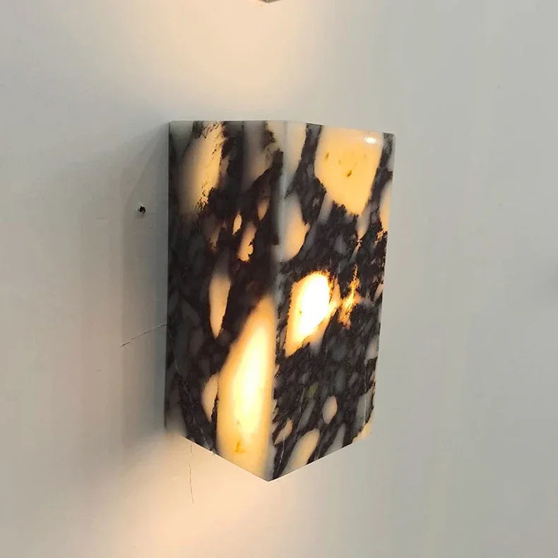 Elegant Marble Wall Sconce with Adjustable LED Lighting | Modern Wall Lamp for Timeless Home Decor 5