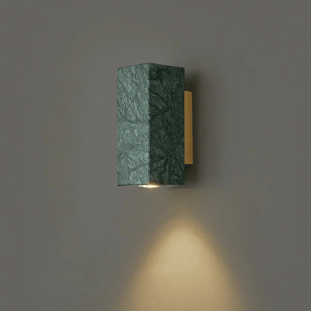 Elegant Marble Wall Sconce with Iron Frame for Timeless Home Decor 11