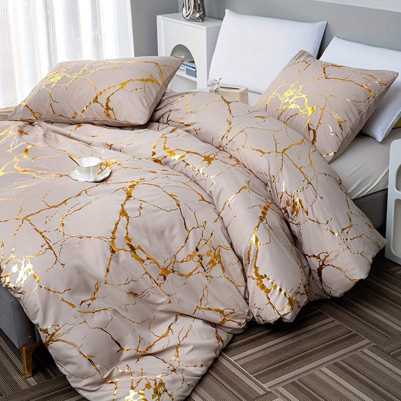 Elegant Marble | King Size Duvet Cover with Silky Soft Fabric | Hypoallergenic Bed Cover for Ultimate Comfort 5