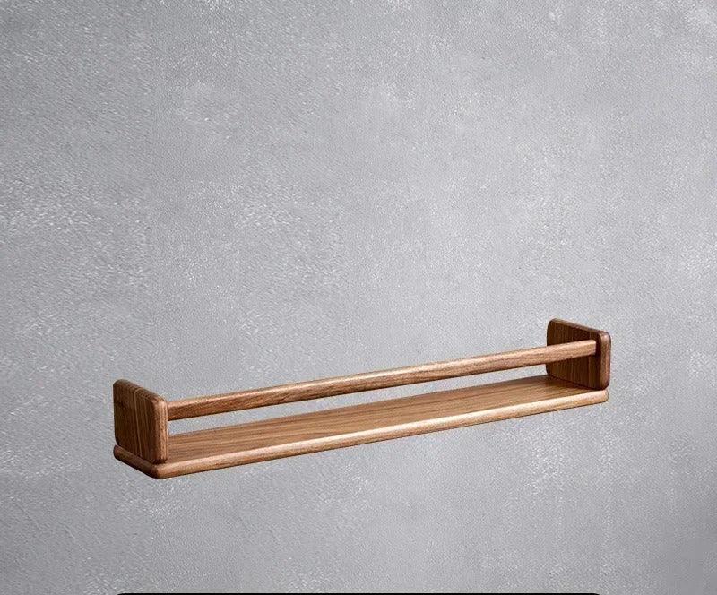 Elegant Oak Floating Shelf with Protective Wax Oil Finish | Space-Saving Design for Home Organization 15