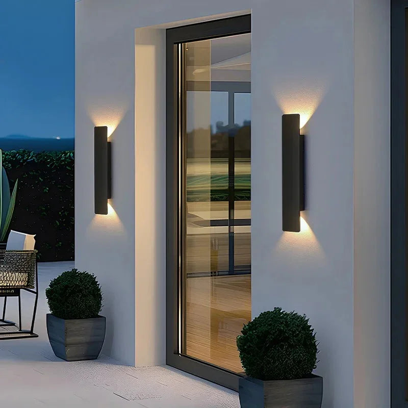 Elegant Outdoor Wall Light | 18W LED Aluminum Sconce with IP65 Rating | Weather-Resistant Design for Versatile Exterior Use 1