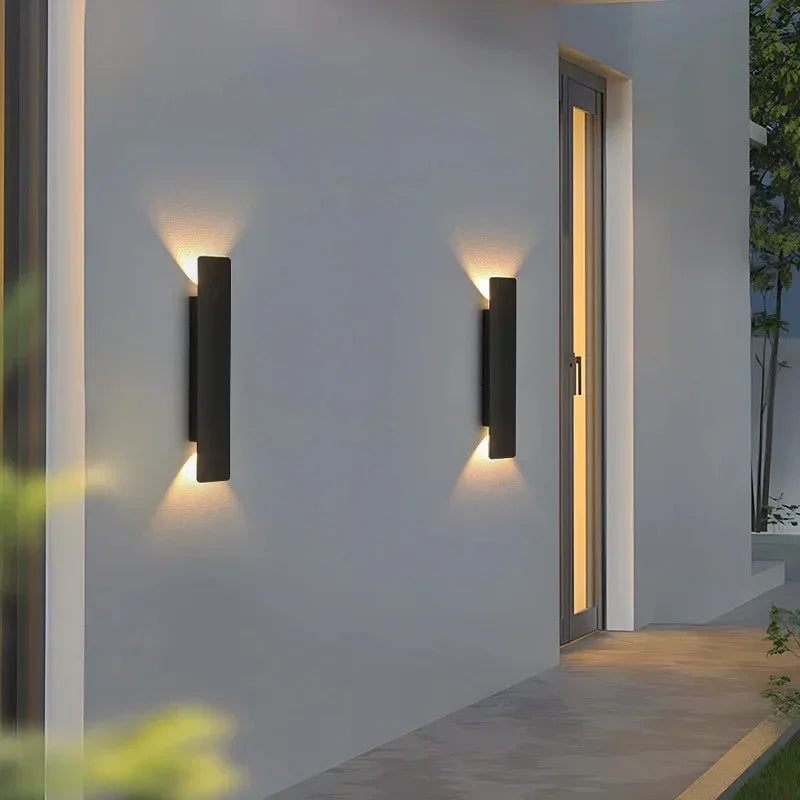 Elegant Outdoor Wall Light | 18W LED Aluminum Sconce with IP65 Rating | Weather-Resistant Design for Versatile Exterior Use 3