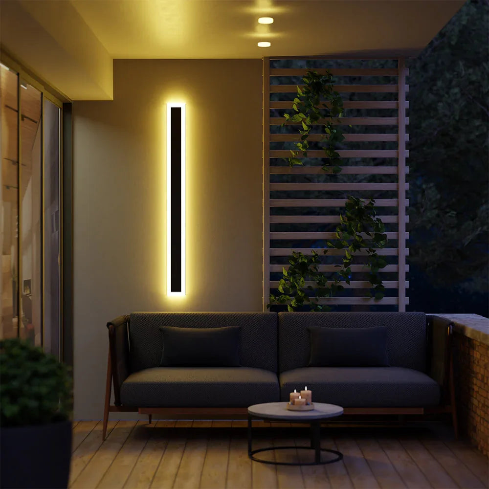 Elegant Outdoor Wall Light | Black Metal Wall Sconce with Weather-Resistant Design | Stylish Illumination for Modern Exteriors 5