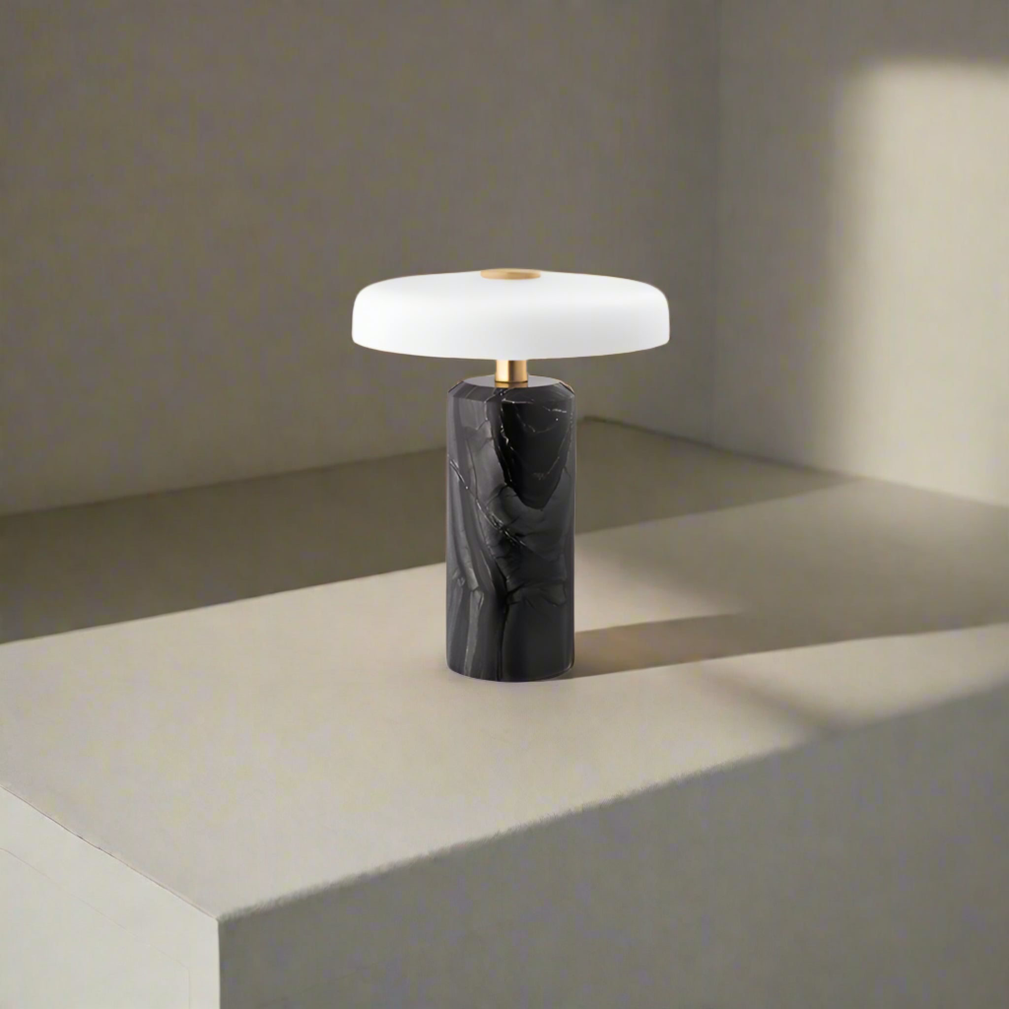 Elegant Portable Table Lamp with Touch Switch & Rechargeable Battery | Versatile Bedside or Desk Lighting for Serenity 6