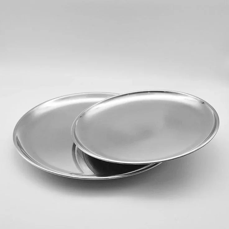 Elegant Serving Tray | Stainless Steel Serveware with Easy-Clean Surface | Perfect for Effortless Entertaining and Serving 6