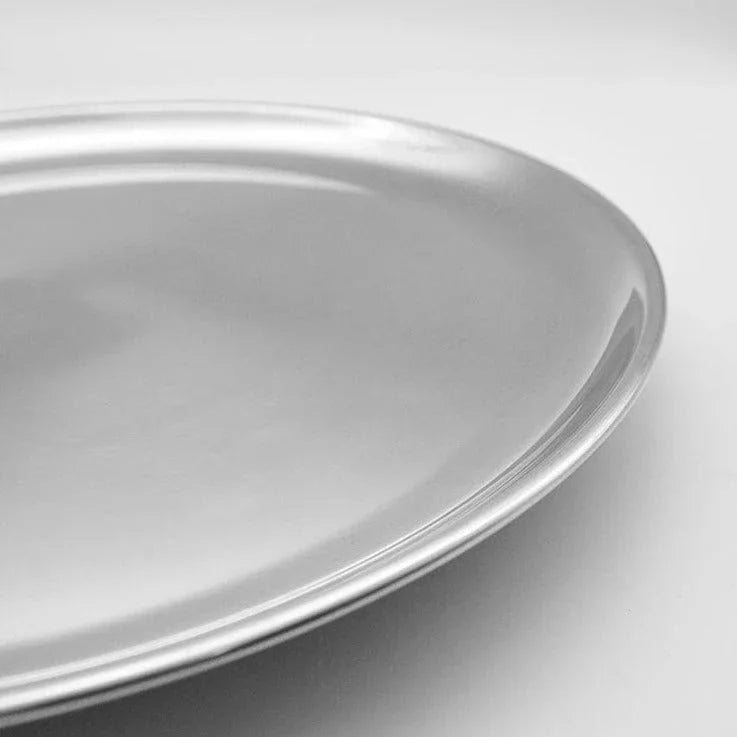 Elegant Serving Tray | Stainless Steel Serveware with Easy-Clean Surface | Perfect for Effortless Entertaining and Serving 7